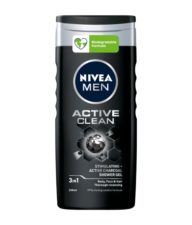 shower gel nivea men active ml.250